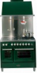 ILVE MTD-100S-MP Green Σόμπα κουζίνα, τύπος φούρνου: ηλεκτρικός, είδος των εστιών: αέριο
