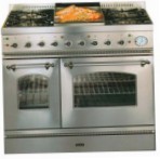 ILVE PD-90FN-MP Stainless-Steel Σόμπα κουζίνα, τύπος φούρνου: ηλεκτρικός, είδος των εστιών: αέριο