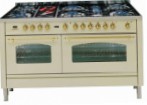 ILVE PN-150B-VG Green Kitchen Stove, type of oven: gas, type of hob: combined