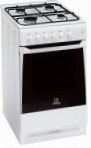 Indesit KN 3G10 SA(W) موقد المطبخ, نوع الفرن: كهربائي, نوع الموقد: غاز