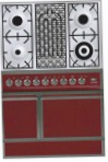 ILVE QDC-90B-MP Red Estufa de la cocina, tipo de horno: eléctrico, tipo de encimera: conjunto