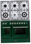 ILVE MTD-1006D-MP Green Kitchen Stove, type of oven: electric, type of hob: gas