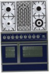 ILVE QDC-90BW-MP Blue Kitchen Stove, type of oven: electric, type of hob: combined