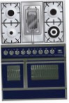 ILVE QDC-90RW-MP Blue Σόμπα κουζίνα, τύπος φούρνου: ηλεκτρικός, είδος των εστιών: σε συνδυασμό