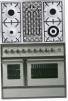 ILVE QDC-90BW-MP Antique white Sporák, typ trouby: elektrický, Typ varné desky: kombinovaný