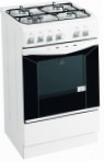 Indesit KJ 1G21 (W) Kompor dapur, jenis oven: gas, jenis hob: gas