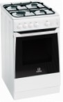 Indesit KNJ 3G2 (W) Kompor dapur, jenis oven: gas, jenis hob: gas