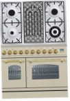 ILVE PDN-90B-MP Antique white Estufa de la cocina, tipo de horno: eléctrico, tipo de encimera: conjunto
