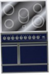ILVE QDCE-90-MP Blue Kitchen Stove, type of oven: electric, type of hob: electric