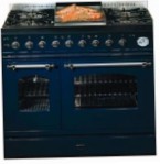 ILVE PD-90N-VG Blue Kitchen Stove, type of oven: gas, type of hob: gas