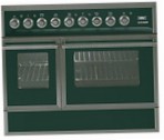 ILVE QDC-90FW-MP Green Estufa de la cocina, tipo de horno: eléctrico, tipo de encimera: conjunto
