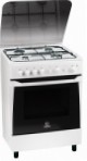 Indesit KNJ 6G2 (W) Kompor dapur, jenis oven: gas, jenis hob: gas
