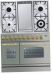 ILVE PDN-90F-MP Stainless-Steel Σόμπα κουζίνα, τύπος φούρνου: ηλεκτρικός, είδος των εστιών: αέριο