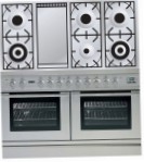 ILVE PDL-120F-VG Stainless-Steel Kitchen Stove, type of oven: gas, type of hob: gas