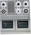 ILVE PDL-120B-VG Stainless-Steel Kitchen Stove, type of oven: gas, type of hob: gas