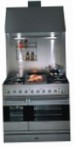 ILVE PD-90B-VG Stainless-Steel Σόμπα κουζίνα, τύπος φούρνου: αέριο, είδος των εστιών: σε συνδυασμό