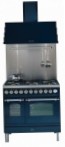 ILVE PDN-90R-MP Blue Kitchen Stove, type of oven: gas, type of hob: combined