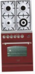 ILVE PN-60-VG Red Kitchen Stove, type of oven: gas, type of hob: gas