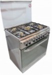 Fresh 80x55 ITALIANO st.st. Estufa de la cocina, tipo de horno: gas, tipo de encimera: gas