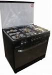 Fresh 90x60 NEW JAMBO black st.st. top Кухонна плита, тип духової шафи: газова, тип вручений панелі: газова