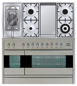 Characteristics Kitchen Stove ILVE PF-120FR-MP Stainless-Steel Photo