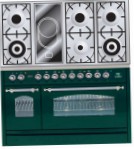 ILVE PN-120V-MP Green Σόμπα κουζίνα, τύπος φούρνου: ηλεκτρικός, είδος των εστιών: σε συνδυασμό
