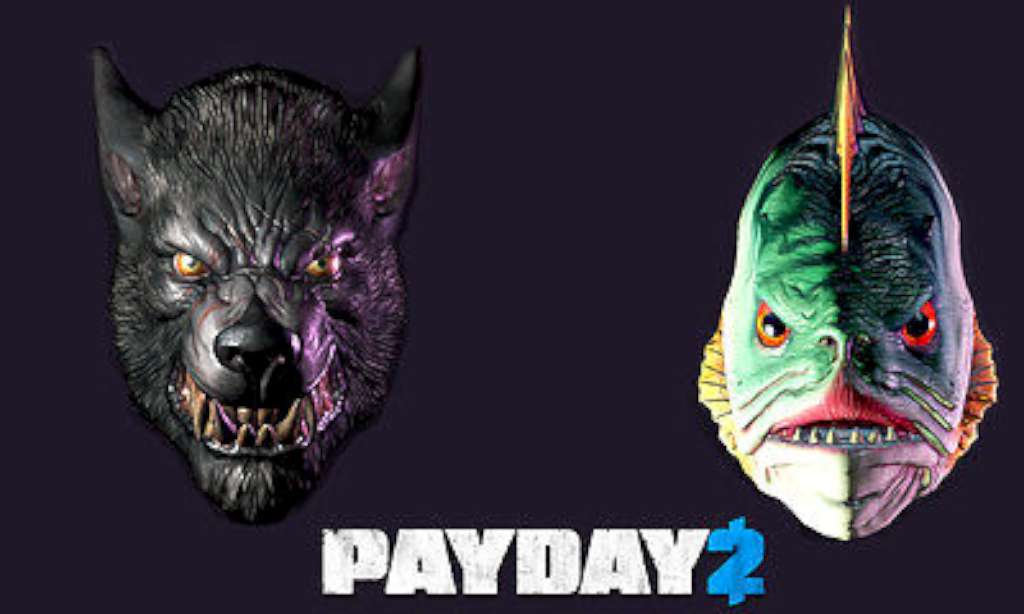 PAYDAY 2 - Lycanwulf and The One Below Masks DLC Steam CD Key, $0.37