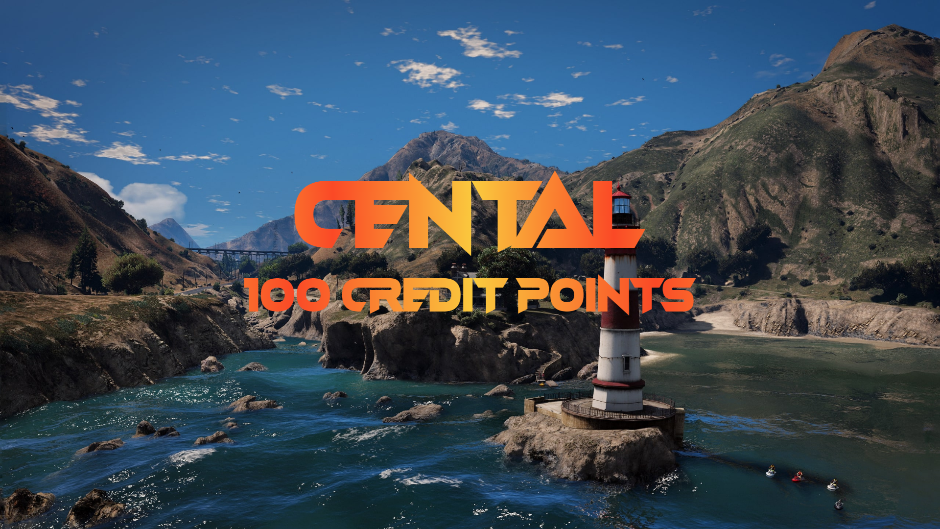 CentralRP - 100 Credit Points Gift Card, $11.29