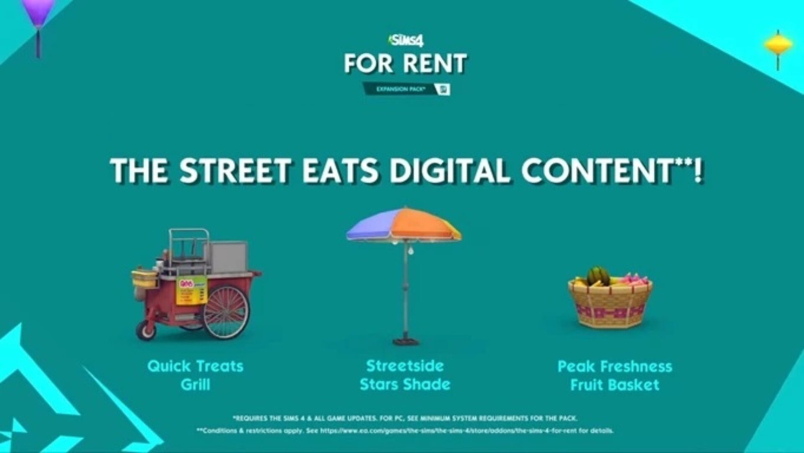 The Sims 4 - For Rent: Street Eats Digital Content DLC Origin CD Key, $1.57