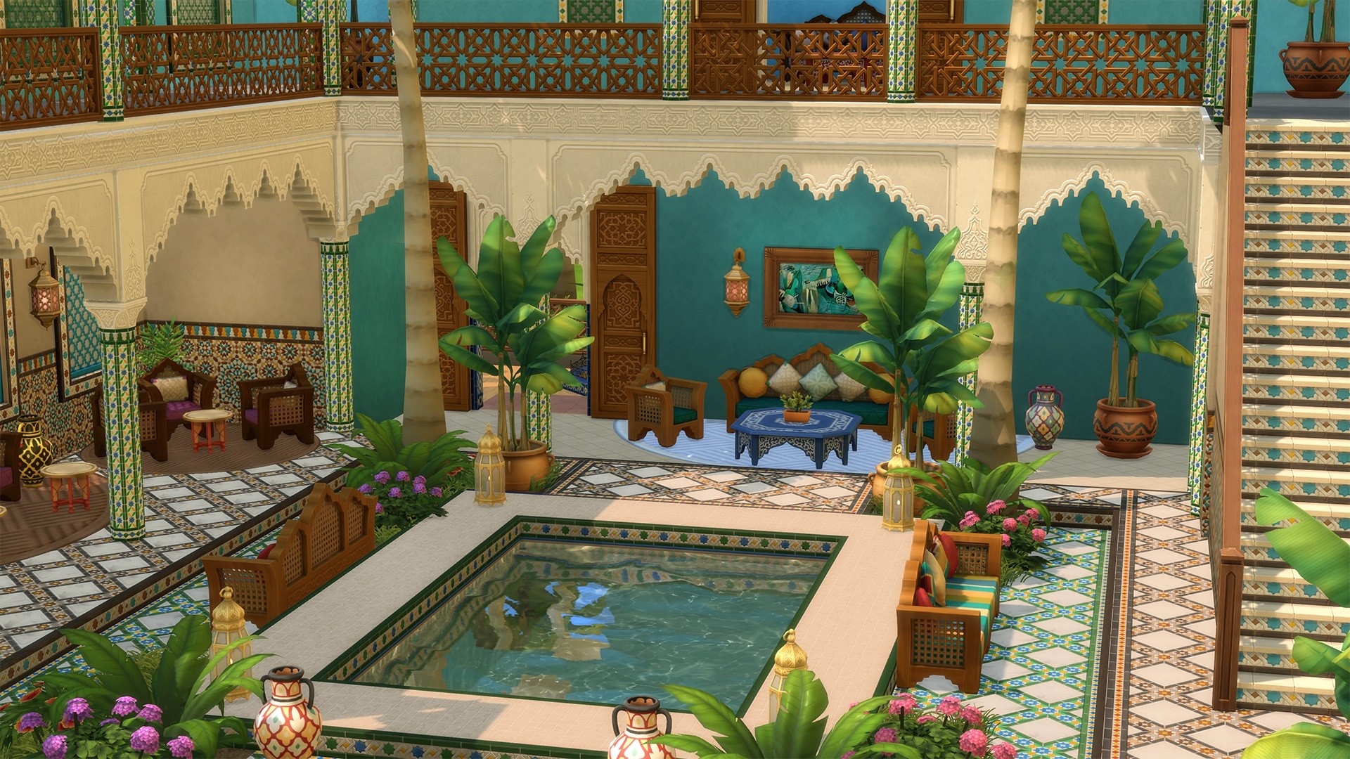 The Sims 4 - Courtyard Oasis Kit DLC Origin CD Key, $5.28