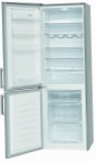 Bomann KG186 silver Køleskab køleskab med fryser