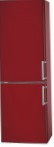 Bomann KG186 red Fridge refrigerator with freezer