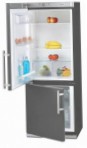 Bomann KG210 inox Køleskab køleskab med fryser