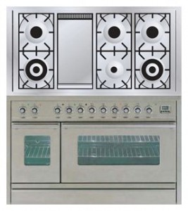 Characteristics Kitchen Stove ILVE PSW-120F-VG Stainless-Steel Photo
