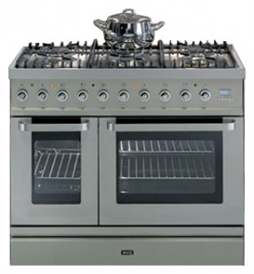 características Estufa de la cocina ILVE TD-90FL-VG Stainless-Steel Foto