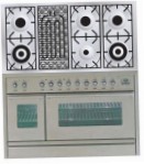 ILVE PSW-120B-VG Stainless-Steel Fornuis, type oven: gas, type kookplaat: gas
