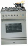 ILVE T-60W-MP Stainless-Steel Virtuves Plīts, Cepeškrāsns tips: elektrības, no plīts tips: gāze