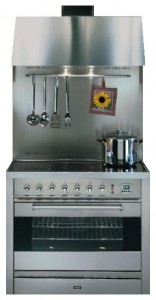 Characteristics Kitchen Stove ILVE PE-90L-MP Stainless-Steel Photo