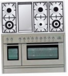 ILVE PSL-120F-VG Stainless-Steel Kitchen Stove, type of oven: gas, type of hob: gas