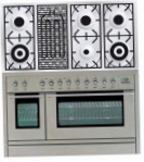 ILVE PSL-120B-VG Stainless-Steel Fornuis, type oven: gas, type kookplaat: gas