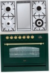 ILVE PN-90F-MP Green Dapur, jenis ketuhar: elektrik, jenis hob: digabungkan