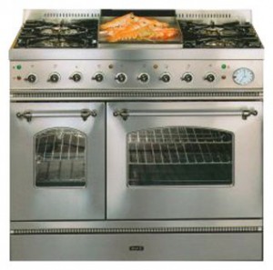 características Estufa de la cocina ILVE PD-90FN-MP Stainless-Steel Foto