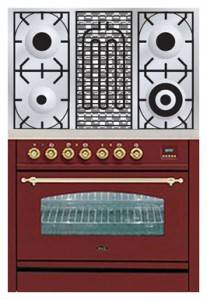 характеристики Кухонная плита ILVE PN-90B-MP Red Фото