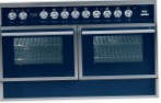 ILVE QDC-120SW-MP Blue Fornuis, type oven: elektrisch, type kookplaat: gas
