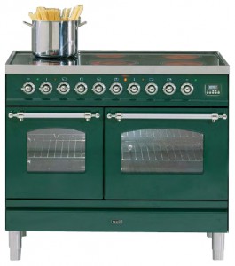 características Estufa de la cocina ILVE PDNE-100-MW Green Foto