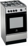 Indesit KNJ 3G20 S(X) Кухонная плита, тип духового шкафа: газовая, тип варочной панели: газовая