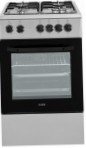 BEKO CSE 52020 DX Fornuis, type oven: elektrisch, type kookplaat: gas