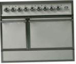 ILVE QDC-90-MP Antique white Fornuis, type oven: elektrisch, type kookplaat: gas