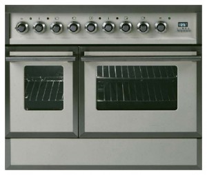 características Estufa de la cocina ILVE QDC-90W-MP Antique white Foto