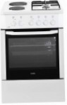 BEKO CSE 54010 DW Kitchen Stove, type of oven: electric, type of hob: combined